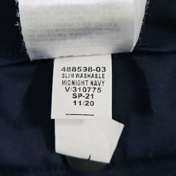 Banana Republic Pant W34xL34 Slim Navy Smart-Weight Performance Wool Blend - Picture 8 of 16